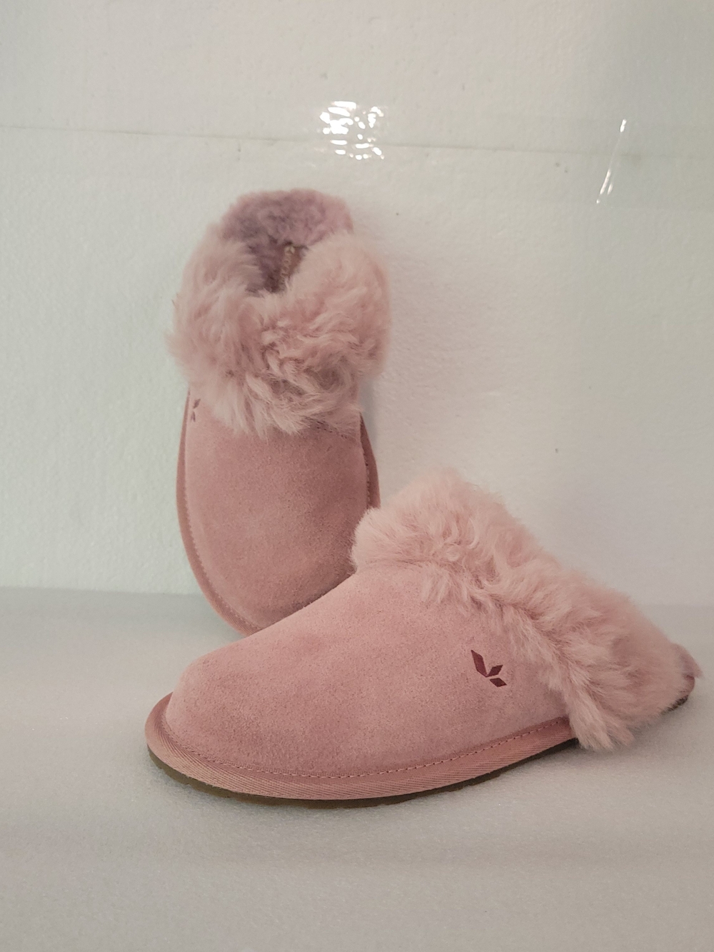 Koolaburra Plush Faux-Fur Slip-On Slippers - Blush Pink